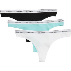 Calvin Klein Βαμβακερά Γυναικεία String 3Pack 000QD5209E-WAC