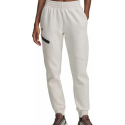 Under Armour Γυναικείο Παντελόνι Φόρμας με Λάστιχο Εκρού 1379846-110