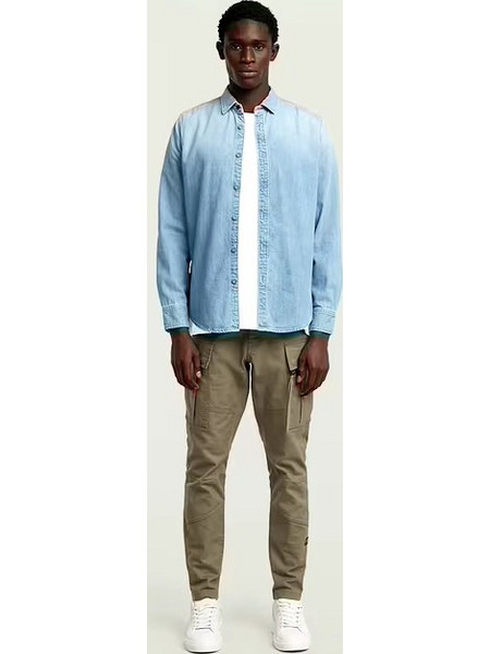 G-Star RAW Ανδρικό Παντελόνι Cargo Joggers Ελαστικό Skinny Εφαρμογή Μπεζ D24307-E172-273
