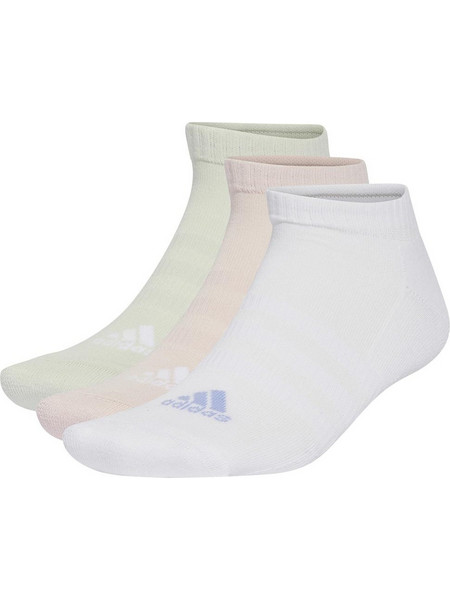 Adidas Ανδρικές Κάλτσες Κοντές Πράσινο Mint Λευκές Σομόν 3Pack IZ0164