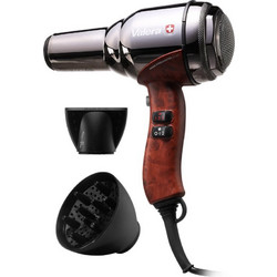 Valera Swiss Steel-Master Light Black Chrome Επαγγελματικό Πιστολάκι Μαλλιών Ionic 2000W