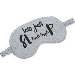 Let's Just Sleep Μάσκα Ύπνου Πολυεστερική Μαύρη Γκρι