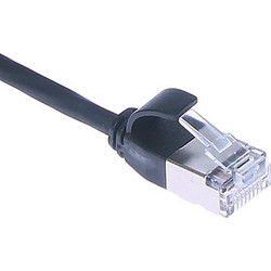 Masterlan U/FTP Cat.6a Καλώδιο Δικτύου Ethernet 0.5m Black PCU6A-S-05BK-MSC