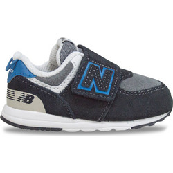 New Balance 574 Παιδικά Sneakers Μαύρα Royal Blue Γαλάζια NW574QRB