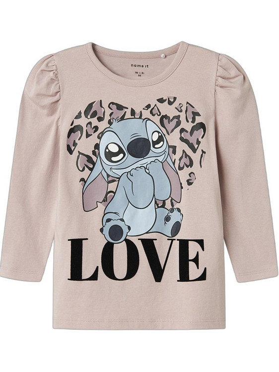 Name It Lilo & Stitch Παιδικό T-Shirt Μακρυμάνικο Ροζ 13244778