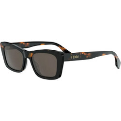 Fendi FE40185I 52N Γυναικεία Γυαλιά Ηλίου Πεταλούδα Κοκάλινα Ταρταρούγα με Μαύρο Φακό