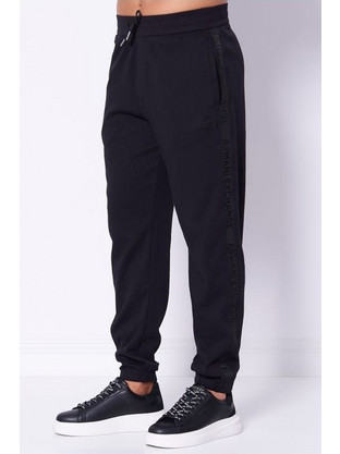 Armani Exchange Ανδρικό Παντελόνι Φόρμας με Λάστιχο Navy Μπλε 6DZPLCZJNNZ1200