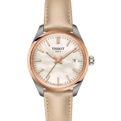 Tissot Ανδρικό Ρολόι με Μπεζ Δερμάτινο Λουράκι T150.210.26.111.00