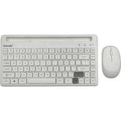 C500 White Ασύρματο Σετ Πληκτρολόγιο & Ποντίκι για Tablet