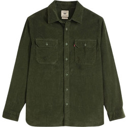 Levi's Ανδρικό Πουκάμισο Βαμβακερό Καρό Μακρυμάνικο Κανονική Γραμμή Overshirt Χακί 19573-0277