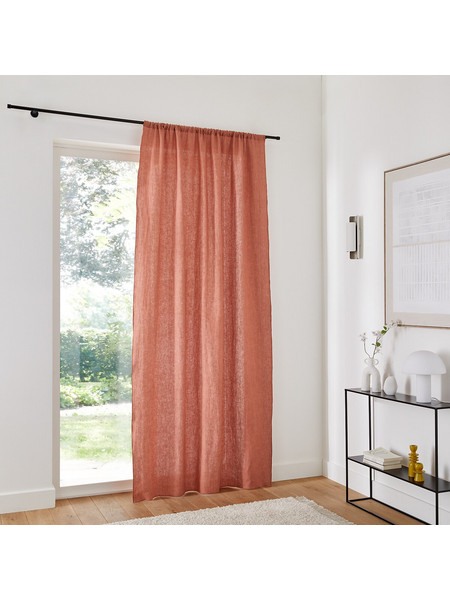 La Redoute Κουρτίνα Παραθύρου με Τούνελ 135x180 Onega 350135812 Καφέ Sienna