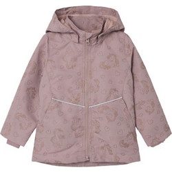 Name It Παιδικό Μπουφάν Χειμωνιάτικο Softshell Αδιάβροχο Ροζ 13238160