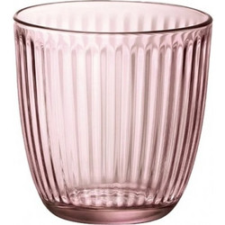 Bormioli Rocco Σετ Ποτήρια Νερού Γυάλινα Line Ροζ 290ml 12τμχ LINE-PINK29CL
