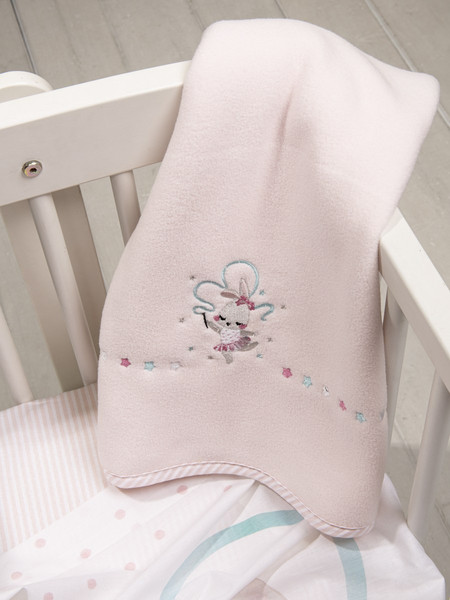 Nima Ballet Bunny Κουβέρτα Αγκαλιάς Fleece 80x110 Ροζ