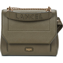 Lancel Γυναικείο Τσαντάκι Χιαστί Δερμάτινο Χακί με Αλυσίδα A09222-YY