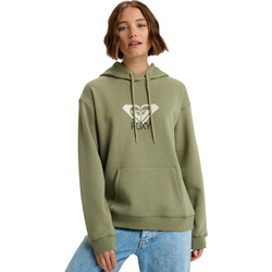 Roxy Surf Stoked Γυναικείο Φούτερ Oversized με Κουκούλα & Τσέπες Χακί ERJFT05020-GLD0
