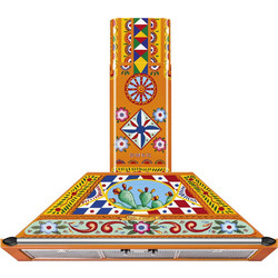Smeg Dolce&Gabbana KT90DGC Απορροφητήρας Καμινάδα-Τζάκι 90cm Πολύχρωμος