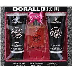 Dorall Collection Black Light For Her Eau de Toilette 30ml + Shower Gel 50ml + Hand & Body Lotion 50ml