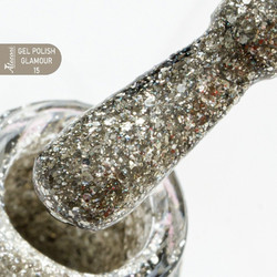 Alezori 15 Glamour Glitter Ημιμόνιμο Βερνίκι Νυχιών 15ml