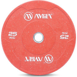 Amila Color Δίσκος Ολυμπιακού Τύπου Bumper 25kg Φ50mm