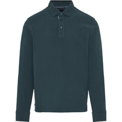 Funky Buddha Ανδρική Μπλούζα Polo Μακρυμάνικη Κυπαρισσί FBM012-001-11