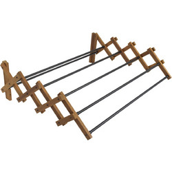 Aurora Sepio 10SUHAAUDSM80 24X85.1X62.8CM Πτυσσόμενη Κρεμαστή Απλώστρα Ρούχων για Κάγκελα Μπαλκονιού Μεταλλική 62.8x85.1cm
