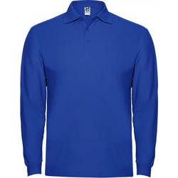 Roly Ανδρική Μπλούζα Polo Μακρυμάνικη Royal Blue PO6635