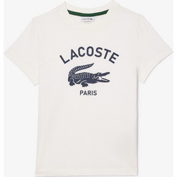 Lacoste Παιδικό T-Shirt Κοντομάνικο Λευκό TJ3003-70V