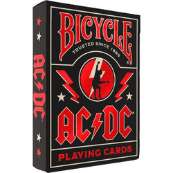 Bicycle AC/DC Τράπουλα Πλαστική Μαύρη Κόκκινη 10048090