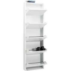 Kare Design Παπουτσοθήκη Μεταλλική Caruso Λευκή M50xΠ14xΥ170cm KA-9288