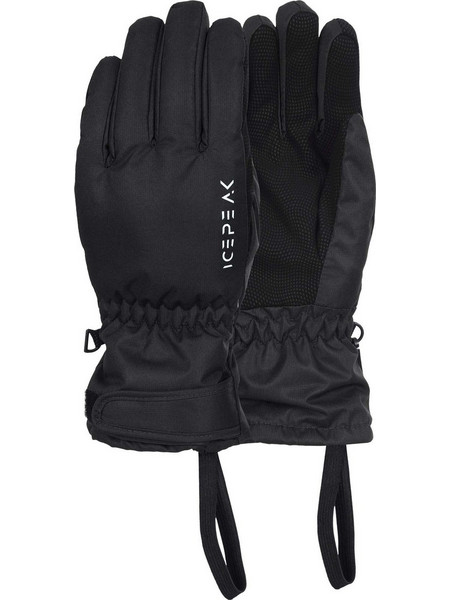 Icepeak Hayden Αδιάβροχα Παιδικά Γάντια Σκι & Snowboard Μαύρα