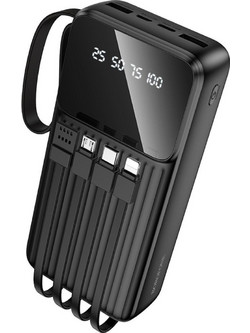 Borofone BJ76A Power Bank 20000mAh 20W με 2 Θύρες USB-A & Θύρα USB-C Power Delivery Black