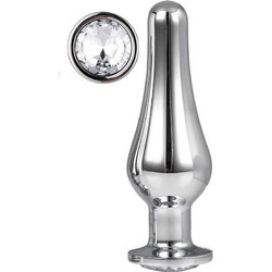 Dream Toys Gleaming Love Large Πρωκτική Σφήνα Diamond Plug 12.7cm Ασημί