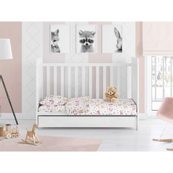 Dimcol Elephant 072 Βρεφικό Πάπλωμα Κούνιας 160x120cm Ροζ
