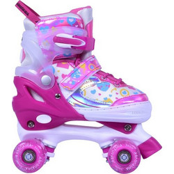 Αθλοπαιδιά Quad Αυξομειούμενα Rollers Παιδικά Φούξια