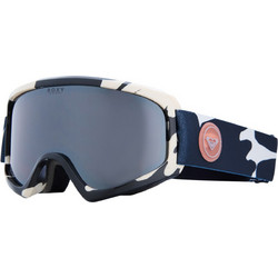 Roxy Moonride ERJTG03244-KVK0 Μάσκα Σκι & Snowboard Ενηλίκων Μπεζ Μπλε με Φακό Καθρέπτη Γκρι