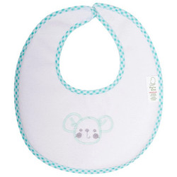 Figlio Bino Mouse 50-55 Αδιάβροχη Σαλιάρα Υφασμάτινη με Αυτοκόλλητο Βεραμάν