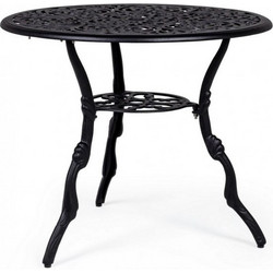 Kare Design Victoria Στρογγυλό Τραπέζι Κήπου Μεταλλικό Μαύρο 80x67cm
