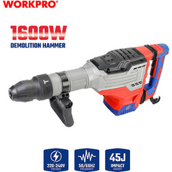 WORKPRO WP470605 Κρουστικό Κατεδαφιστικό Πιστολέτο Ρεύματος 1700W με SDS Max