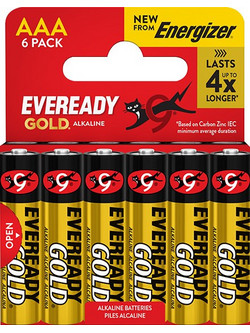 Eveready Gold AAA 6τμχ