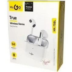 KLGO HK-75BL Ακουστικά Bluetooth Earbud White