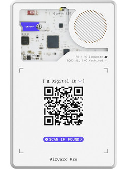 Rolling Square AirCard Pro Google Anti-Lost Tracker Apple Find My / Google Find My Device White 1 Pack