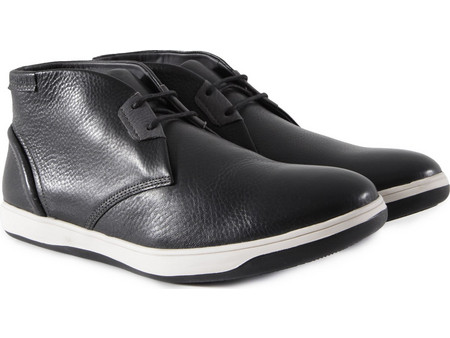 Hush Puppies Taja Commissioner Ανδρικά Μποτάκια Δερμάτινα Μαύρα HM01642-002