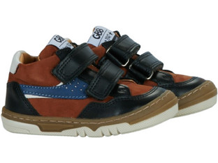 GBB Παιδικά Sneakers Μποτάκια Navy Μπλε Καφέ AM264-14