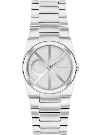 Calvin Klein Unite Γυναικείο Ρολόι με Ασημί Μεταλλικό Μπρασελέ 25100126