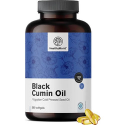 HealthyWorld Black Cumin Oil 1000mg 360 Κάψουλες