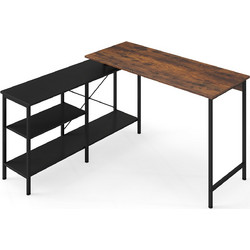 Costway Γωνιακό Γραφείο Ξύλινο 135x120x74.5cm JV12986CF