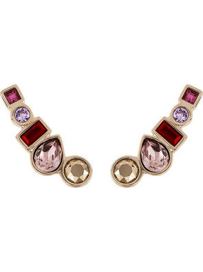 Adore Γυναικεία Σκουλαρίκια Climbers Ροζ Χρυσό με Swarovski 5375523