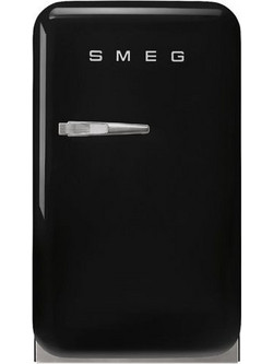 Smeg 50's Style FAB5RBL6 Retro Ψυγείο Συντήρηση 34lt Υ72.5xΠ40.4xΒ50cm Μαύρο