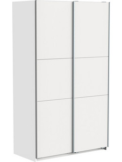 Pakoworld Δίφυλλη Ντουλάπα Ρούχων Συρόμενη Kawen 116.5x60x203cm 244-000009
